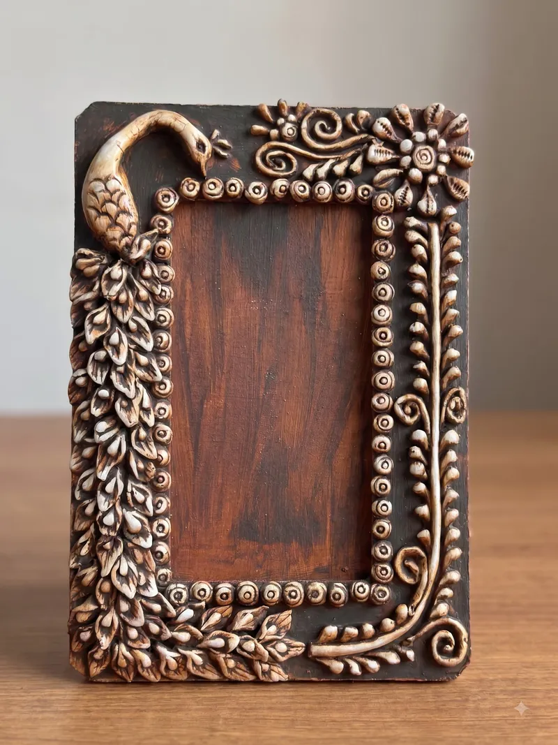 handcrafted photo frame gift front view